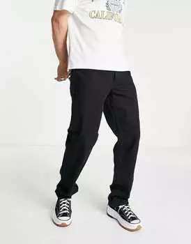 Черные широкие прямые джинсы ASOS DESIGN