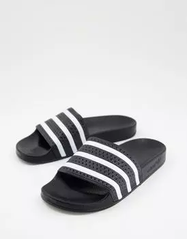 Черные шлепанцы adidas Adilette