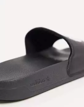 Черные шлепанцы adidas Originals Adilette Lite