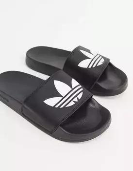 Черные шлепанцы adidas Originals adilette Lite
