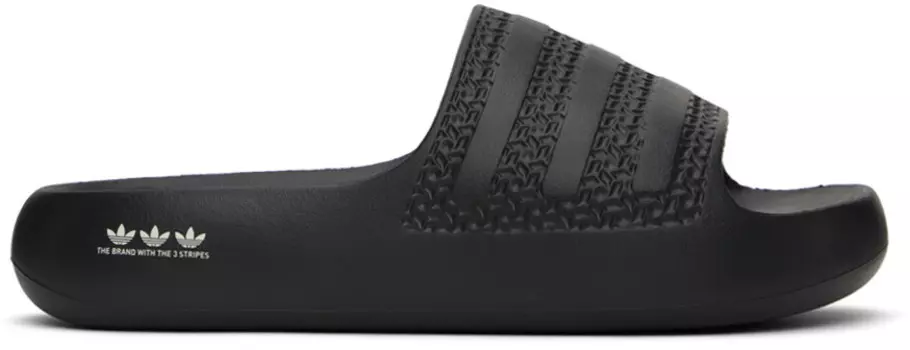 Черные шлепанцы Adilette Ayoon Adidas Originals