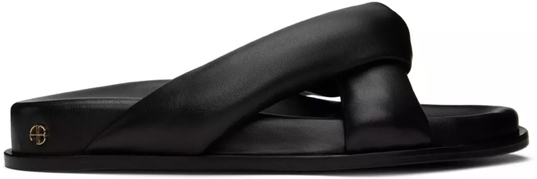 Черные шлепанцы ANINE BING Kiva