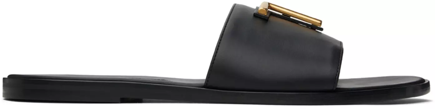 Черные шлепанцы Brighton Tom Ford