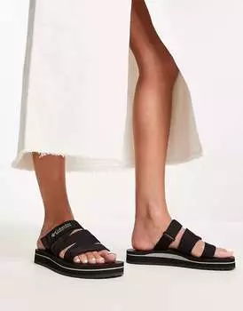 Черные шлепанцы Columbia Alava