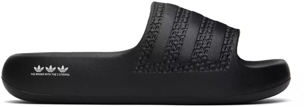 Черные шлепанцы для бассейна Adilette Ayoon Adidas Originals