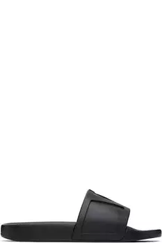 Черные шлепанцы для бассейна Coolside Valentino Garavani