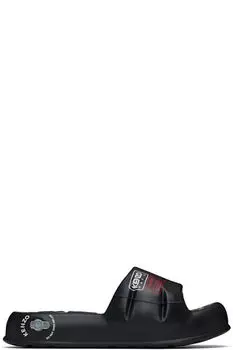 Черные шлепанцы для бассейна Kenzo Paris 'KENZO-Splash'