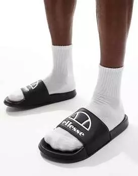 Черные шлепанцы ellesse Fellentini