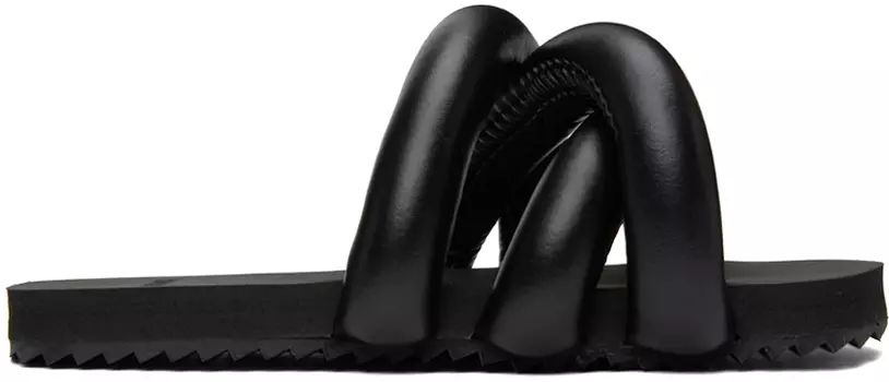 Черные шлепанцы из шин YUME YUME