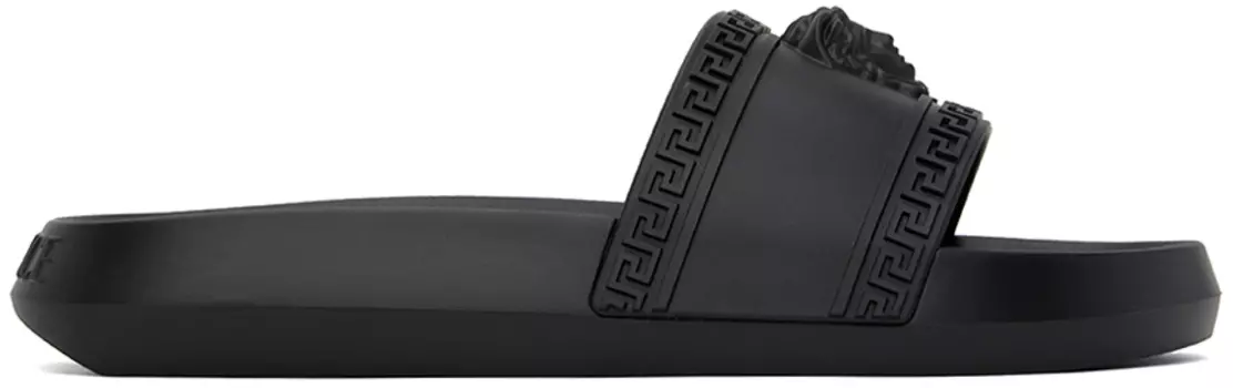 Черные шлепанцы Палаццо Versace