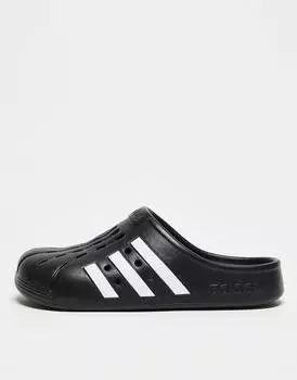 Черные шлепанцы-сабо adidas Originals Adilette