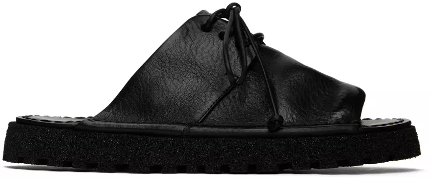 Черные шлепанцы Sanpoice Marsll