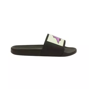 Черные шлепанцы UFO Valentino, черный