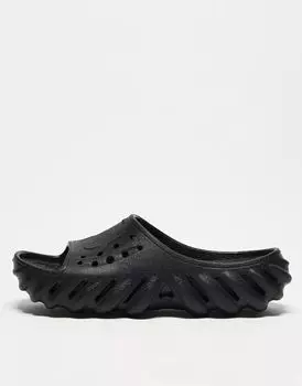 Черные шлепанцы унисекс Crocs Echo