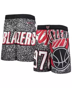 Черные шорты Big Boys Portland Trail Blazers Hardwood Classics Jumbotron Mitchell & Ness, черный