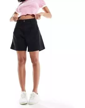 Черные шорты брючного типа Levi's со складками