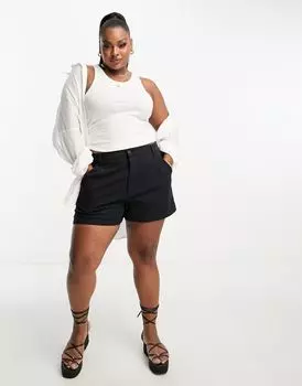 Черные шорты чинос ASOS DESIGN Curve