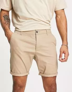 Черные шорты-чинос скинни ASOS DESIGN