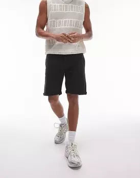 Черные шорты чинос скинни Topman