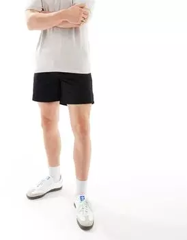 Черные шорты чиносы Jack & Jones с кулиской на талии