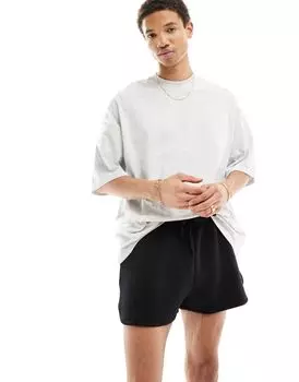 Черные шорты для бега из ткани с аквалангом ASOS DESIGN