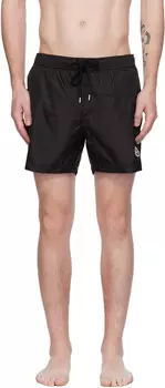 Черные шорты для плавания с нашивками Moncler, цвет Black