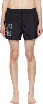 Черные шорты для плавания Vibe Arrow Off-White