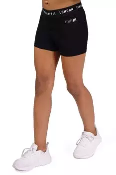 Черные шорты из трикотажа для девочек в полоску Pineapple, черный