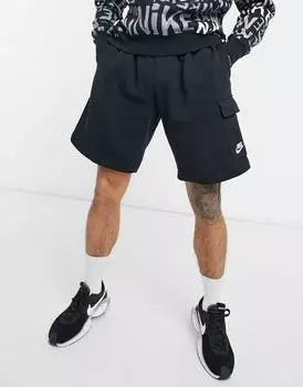 Черные шорты карго Nike Club Fleece