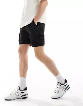 Черные шорты-карго ONLY