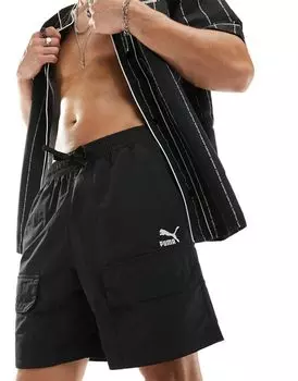 Черные шорты карго PUMA Classics