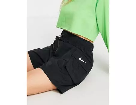 Черные шорты карго с мини-галочкой Nike
