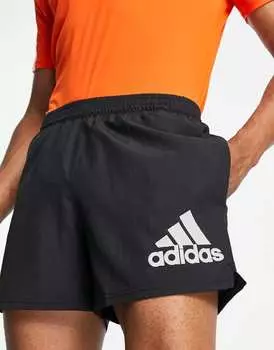 Черные шорты с логотипом adidas Running Run It