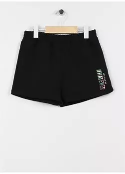 Черные шорты с принтом для девочек 23SAG-85 Aeropostale, черный