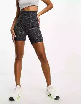 Черные шорты с принтом Nike One Dri-Fit