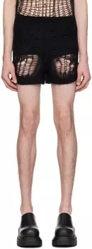 Черные шорты с вентиляцией Rick Owens