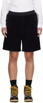 Черные шорты с вышивкой Stussy