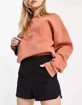 Черные шорты с завышенной талией на заказ ONLY