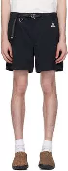 Черные шорты со шлейфом Nike
