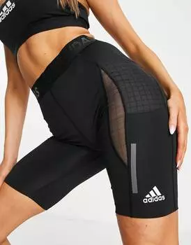Черные шорты techfit adidas Training