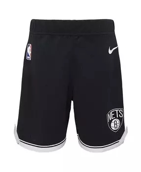 Черные шорты Toddler Brooklyn Nets Icon Replica Nike, черный