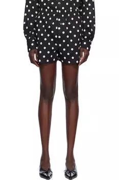 Черные шорты в горошек Moschino
