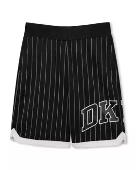Черные шорты в полоску DKNY, чёрный