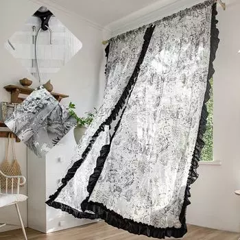 Черные шторы Relaxdays, комплект из 2 шт. Koheim