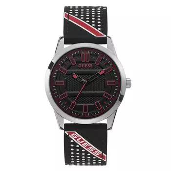 Черные силиконовые часы GUESS
