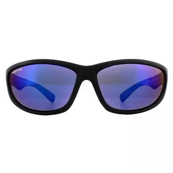 Черные синие резиновые синие поляризованные солнцезащитные очки с запахом montana, черный