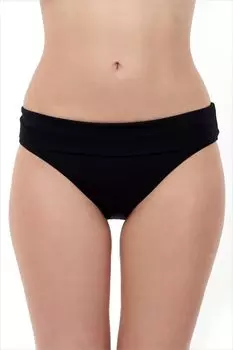 Черные складные плавки бикини на талии Ayyldz, черный