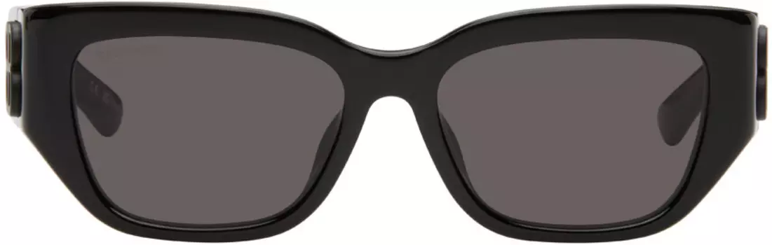 Черные солнцезащитные очки Bossy Balenciaga, Black/Black/Grey