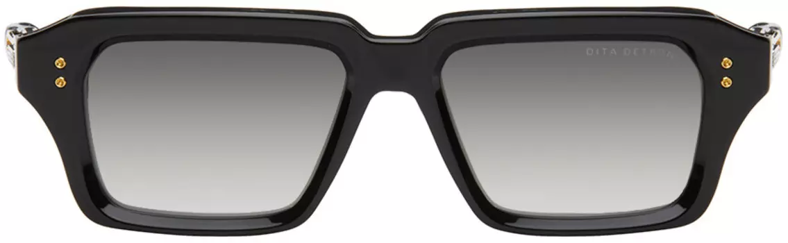 Черные солнцезащитные очки Detron Dita, Black/Yellow gold