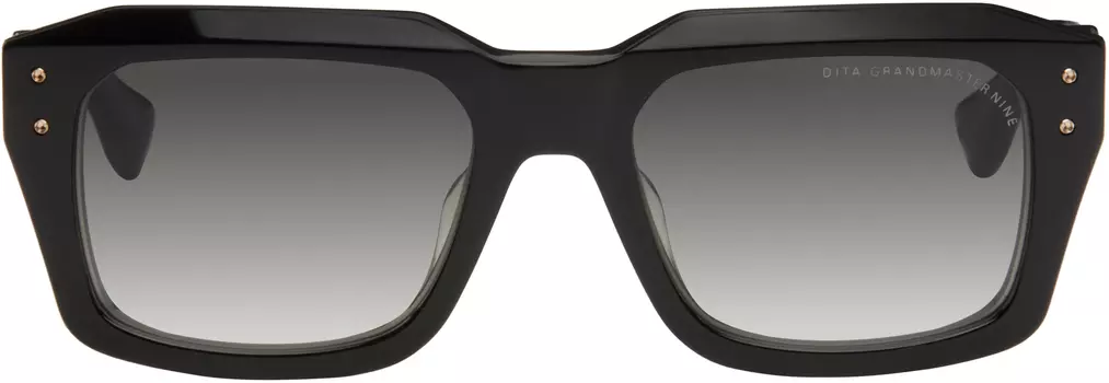 Черные солнцезащитные очки Grandmaster-Nine Dita, Black/White gold
